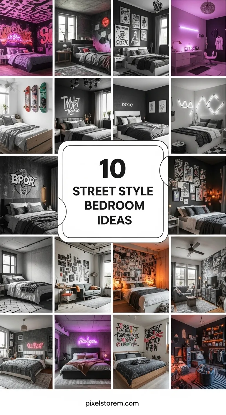 10 Street Style Bedroom Ideas for a Bold, Urban, and Trendy Space