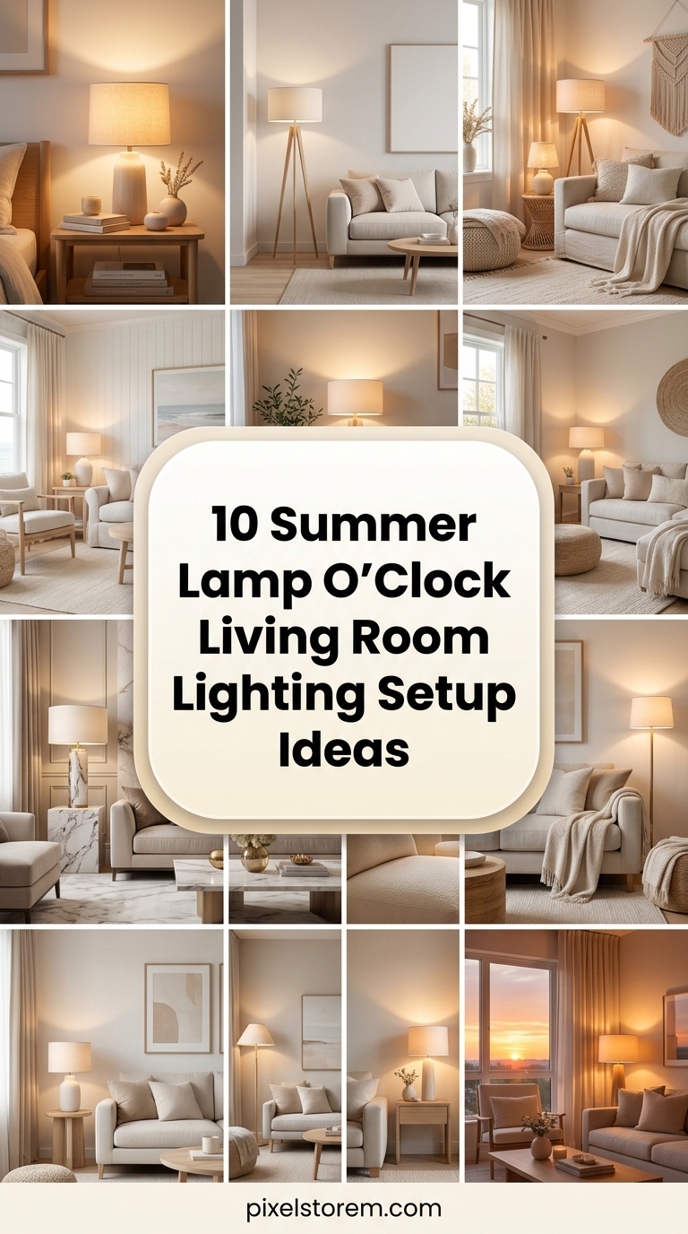 10 Summer Lamp O’Clock Living Room Lighting Setup Ideas