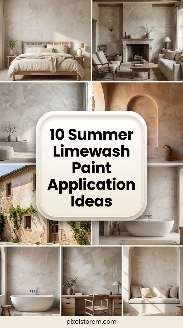 10 Summer Limewash Paint Application Ideas