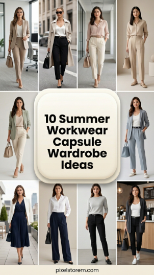 10 Summer workwear capsule wardrobe ideas