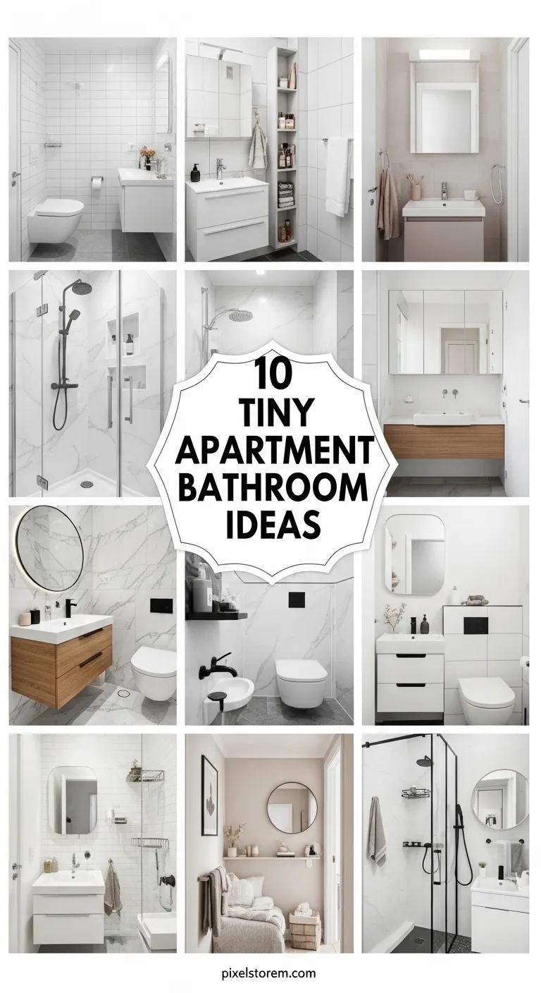 10 Tiny Apartment Bathroom Ideas for a Smart, Stylish, and Space-Saving Design