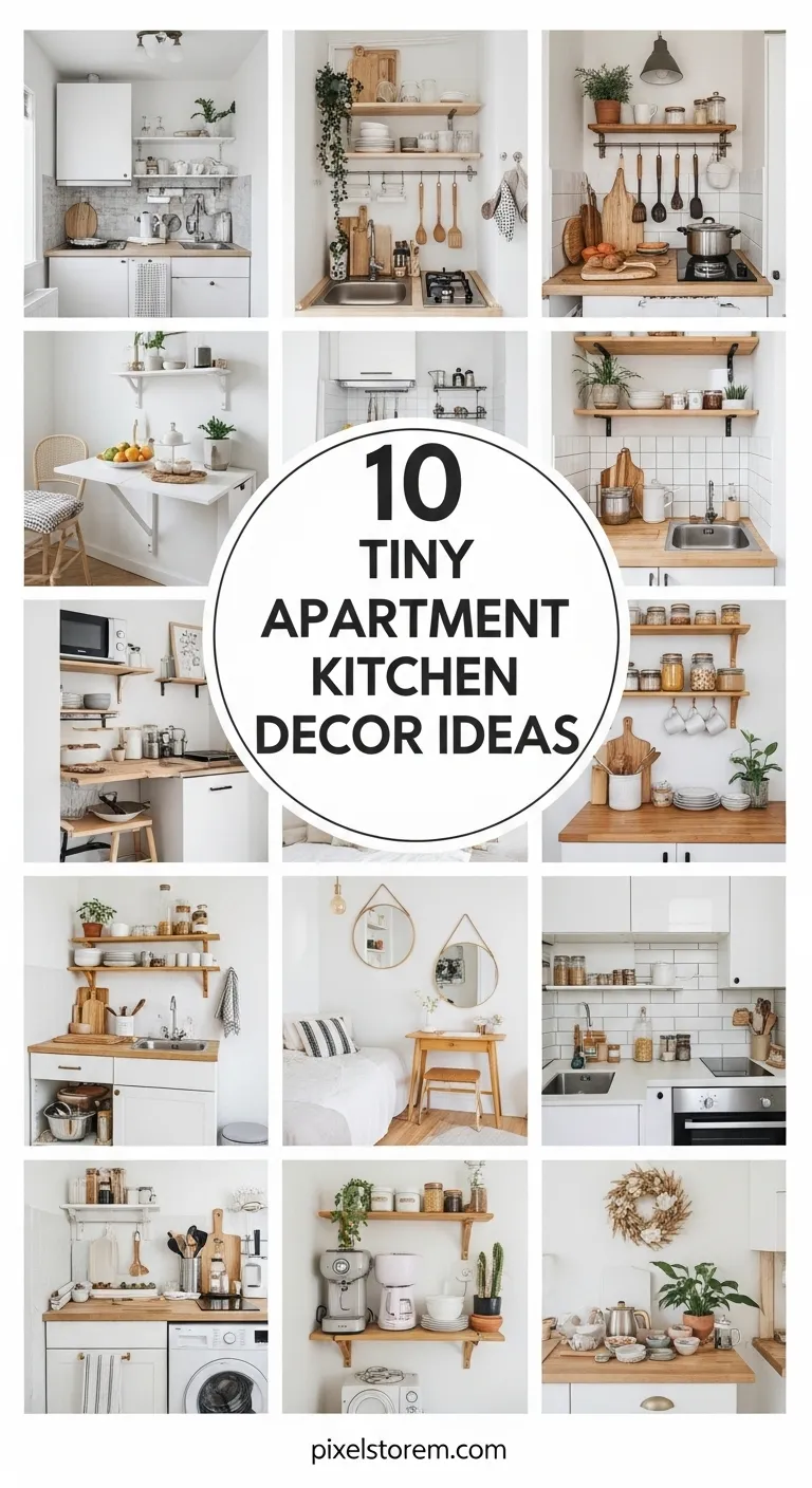 10 Tiny Apartment Kitchen Decor Ideas for a Smart, Stylish, and Space-Saving Setup