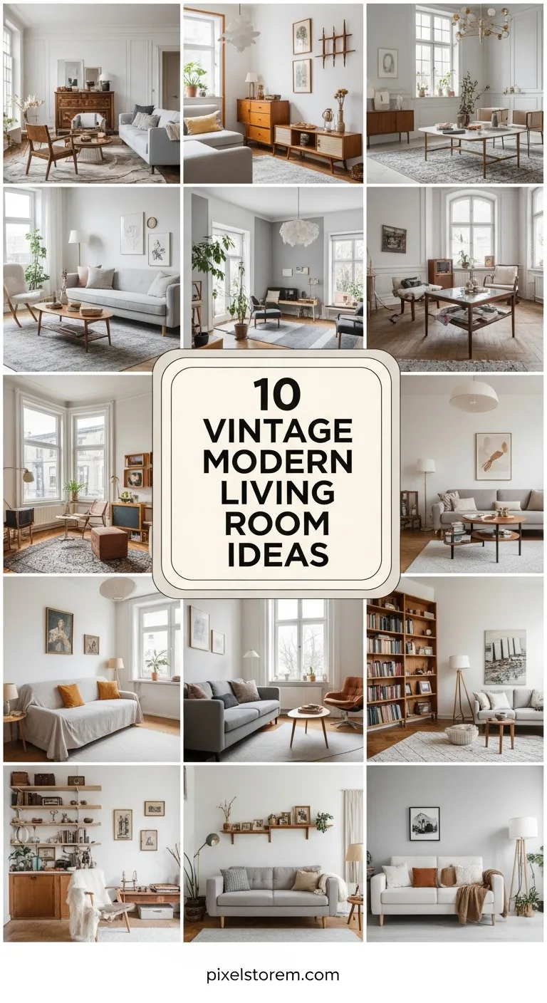 10 Vintage Modern Living Room Ideas for a Stylish and Timeless Space