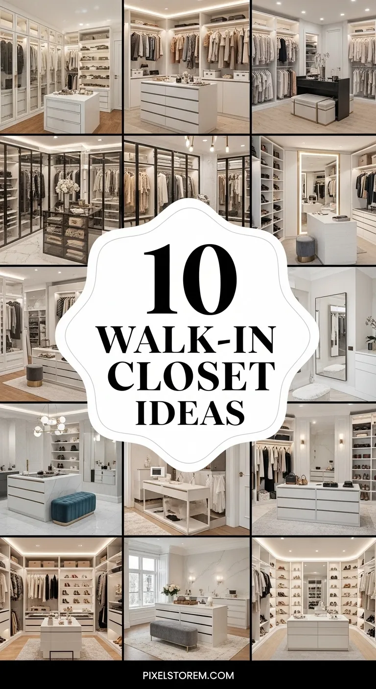 10 Walk-In Closet Ideas for a Luxurious, Organized, and Stylish Space