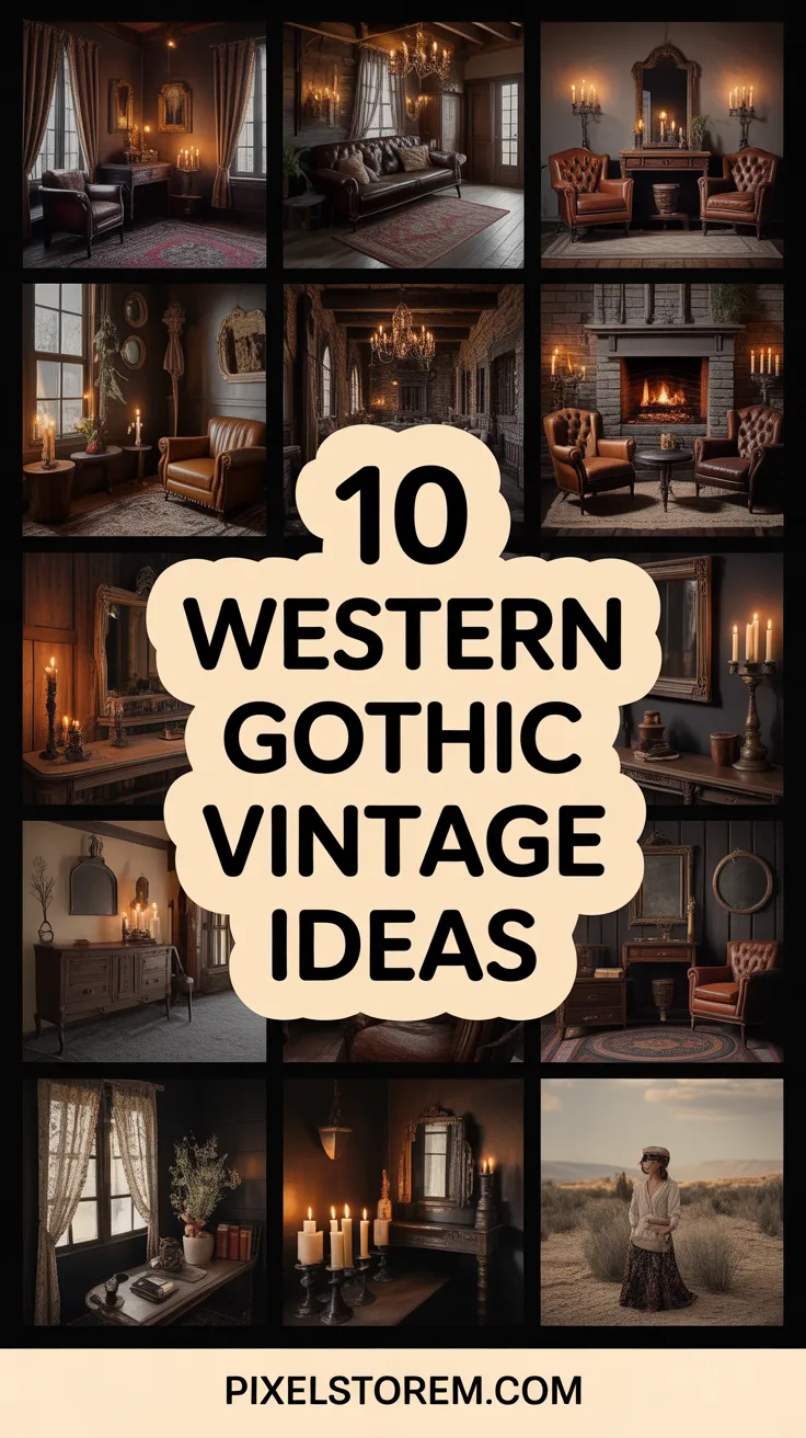 10 Western Gothic Vintage Ideas for a Dark and Timeless Aesthetic