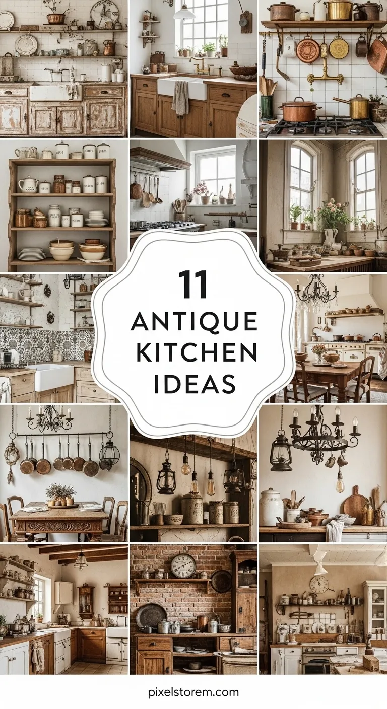11 Antique Kitchen Ideas for a Timeless, Elegant, and Vintage-Inspired Space