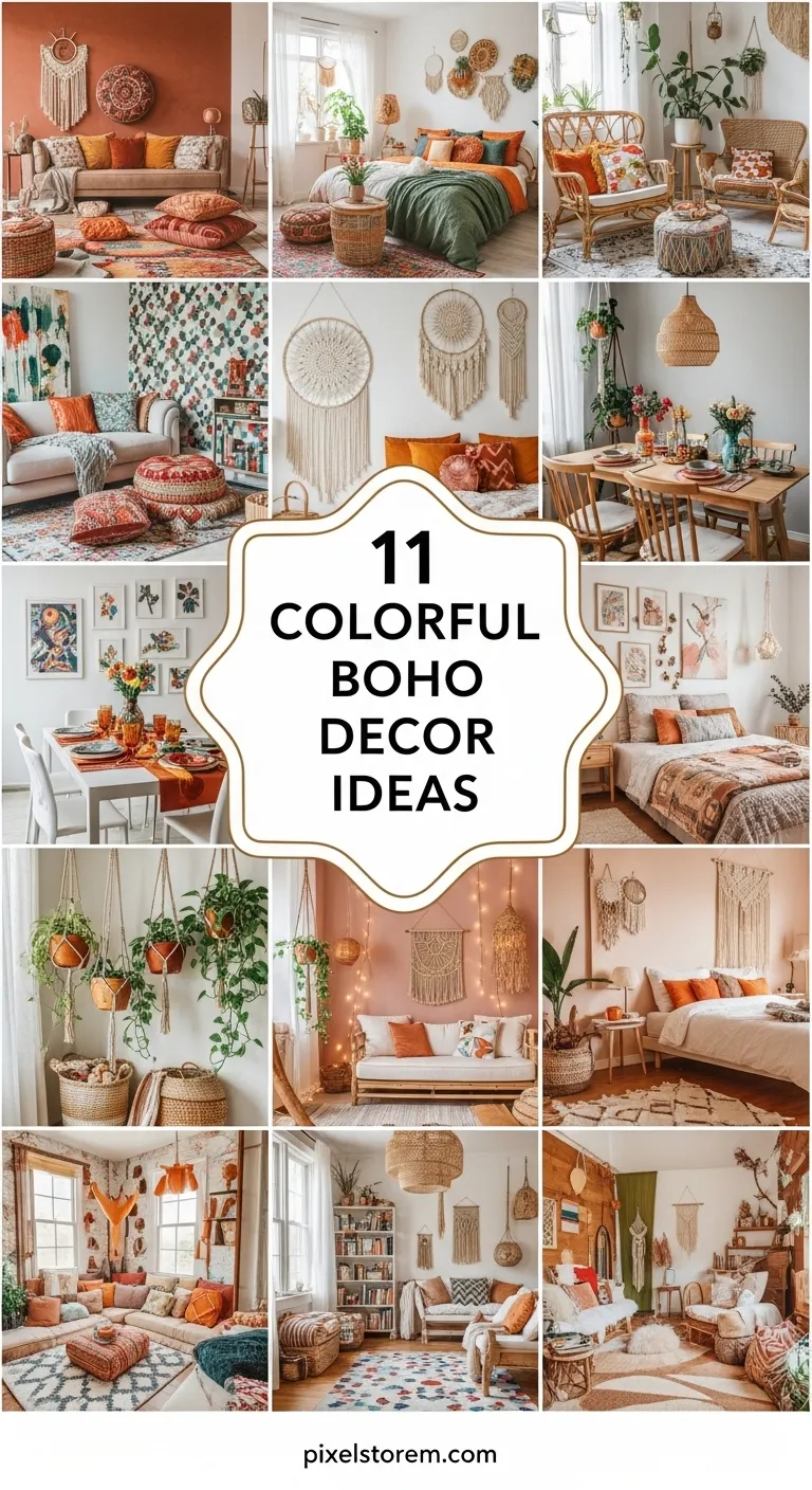 11 Colorful Boho Decor Ideas for a Vibrant and Free-Spirited Home
