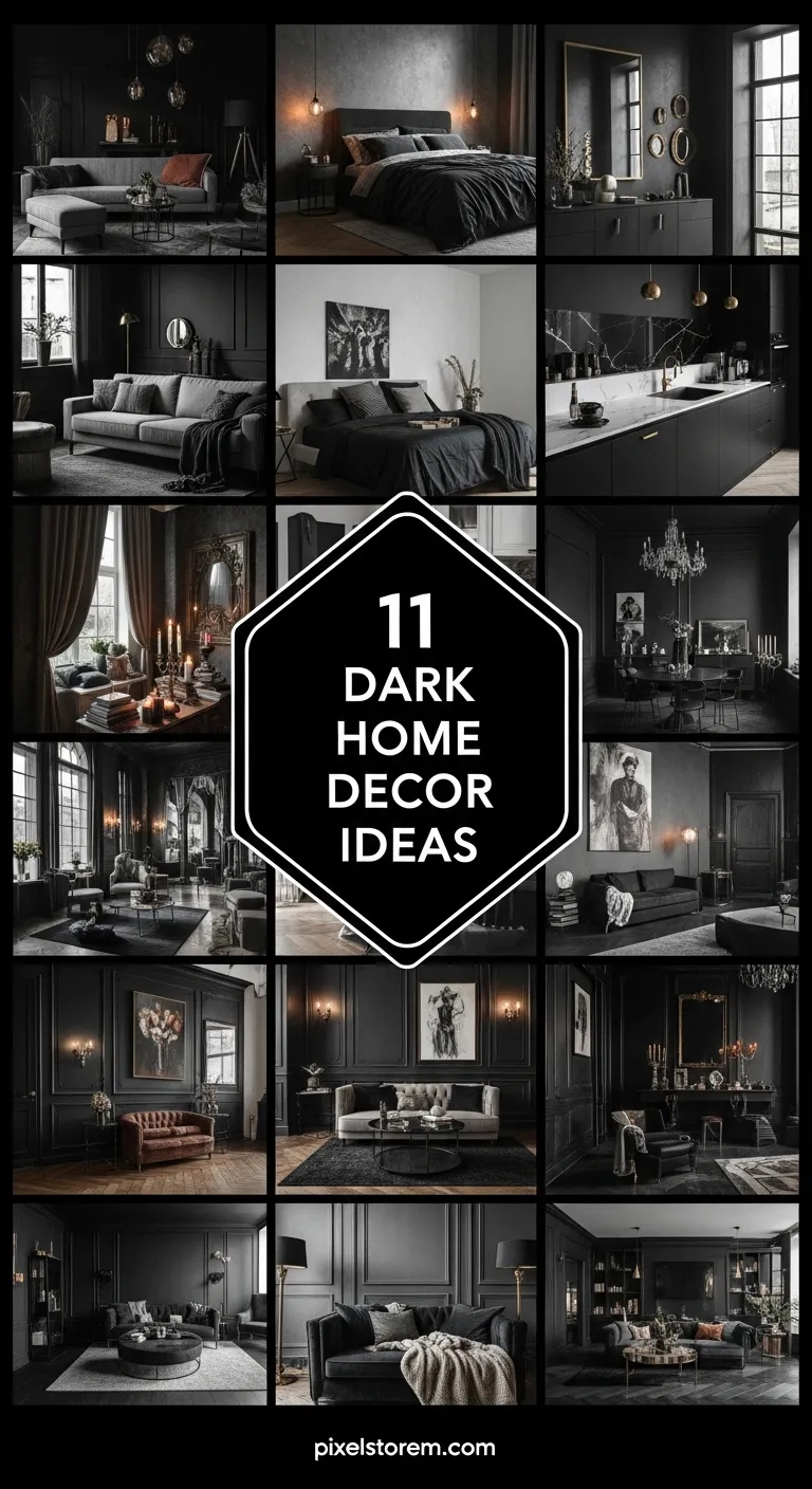11 Dark Home Decor Ideas for a Moody, Elegant, and Stylish Space
