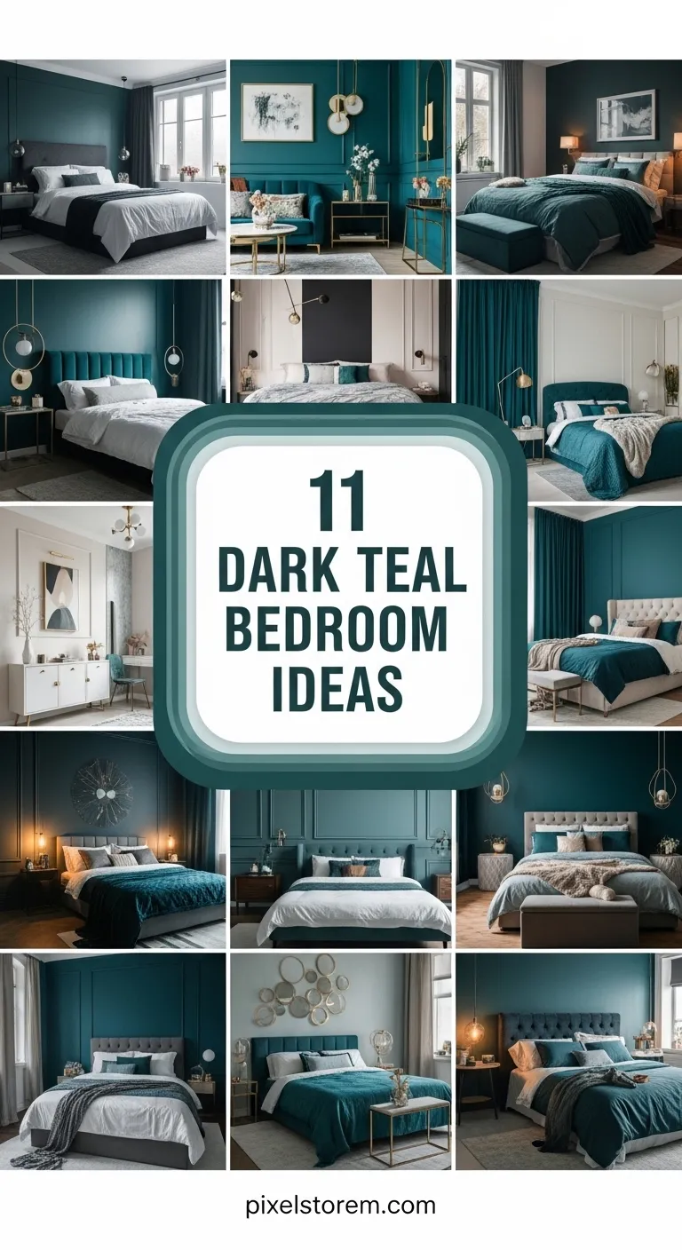 11 Dark Teal Bedroom Ideas for a Bold, Cozy, and Elegant Space