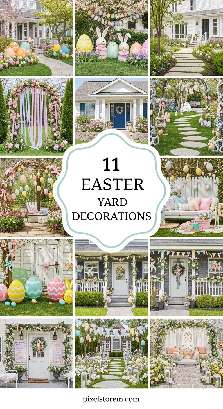 11 Easter Yard Decorations for a Festive, Colorful, and Welcoming Outdoor Space