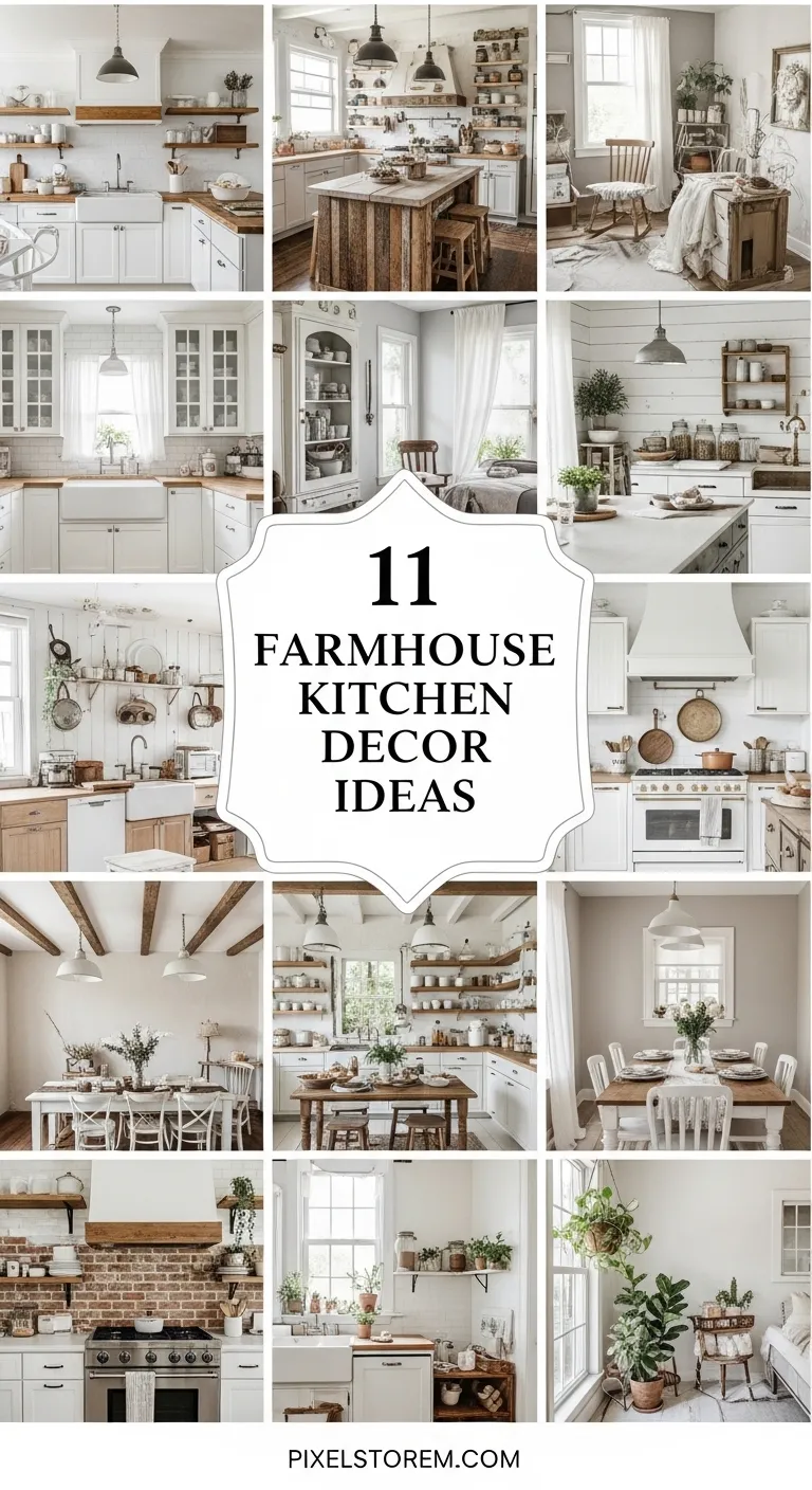 11 Farmhouse Kitchen Decor Ideas for a Warm, Cozy, and Timeless Space
