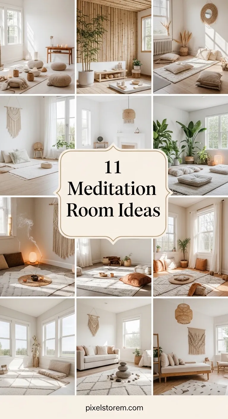 11 Meditation Room Ideas for a Peaceful, Calm, and Mindful Space