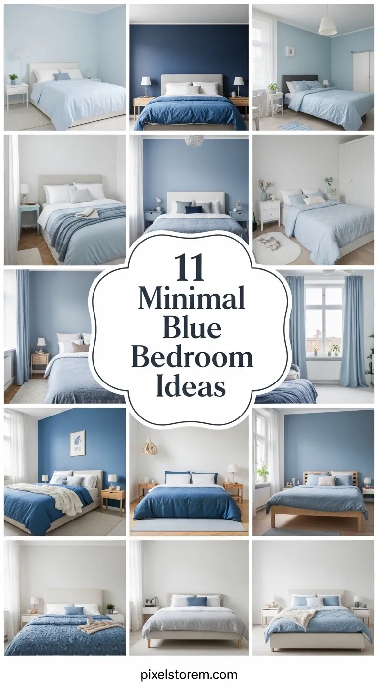 11 Minimal Blue Bedroom Ideas for a Calm and Stylish Space