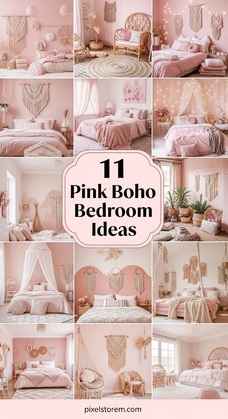 11 Pink Boho Bedroom Ideas for a Cozy, Stylish, and Dreamy Space