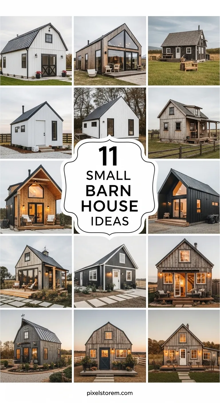 11 Small Barn House Ideas for a Cozy, Modern, and Rustic Living Space