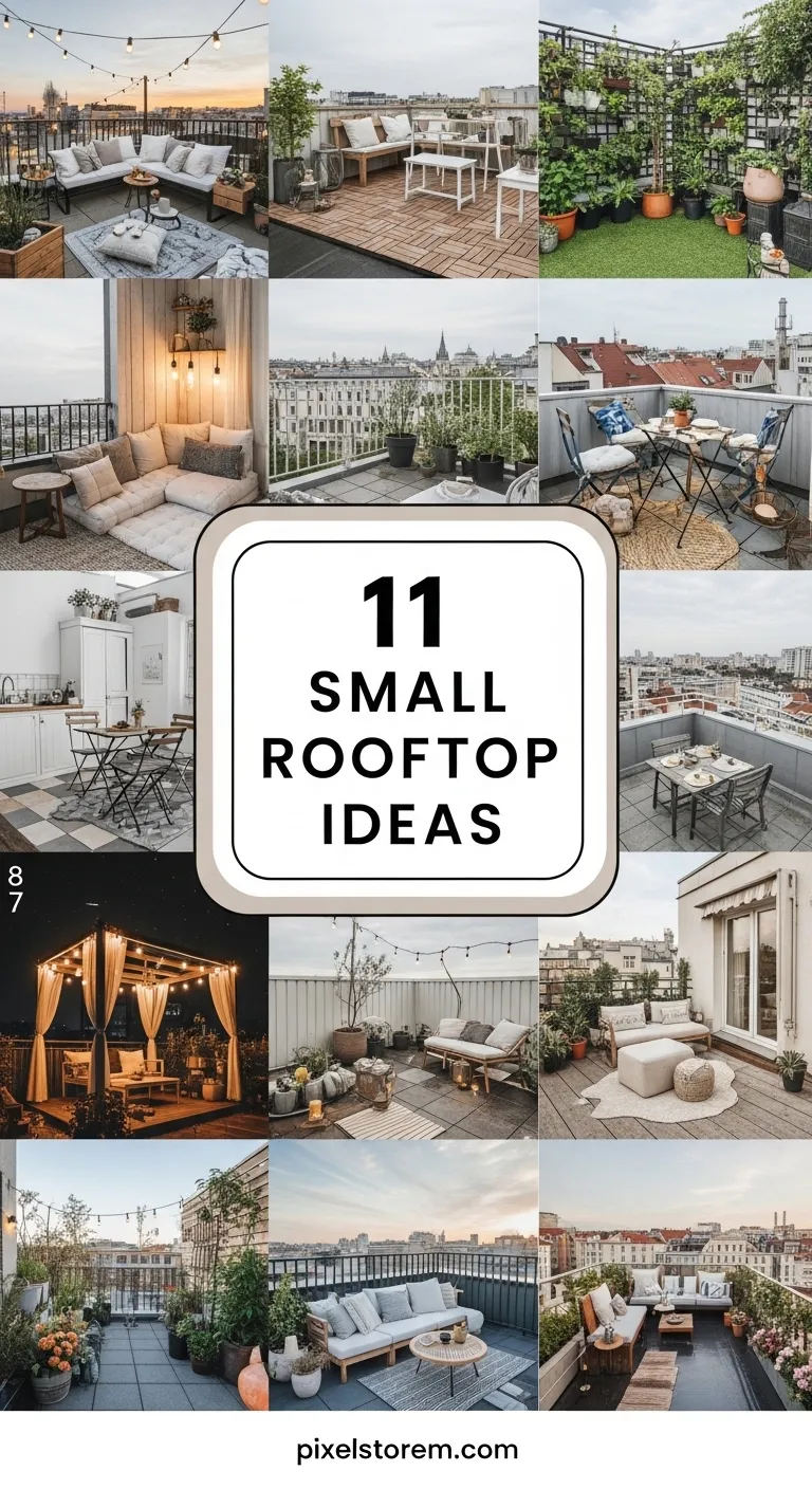 11 Small Rooftop Ideas to Transform Your Outdoor Space