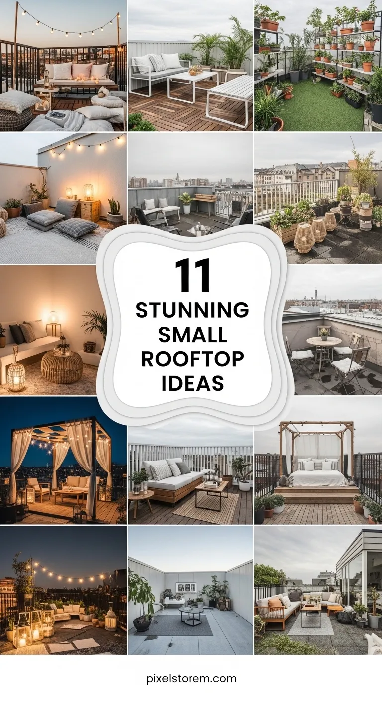 11 Stunning Small Rooftop Ideas for a Stylish, Relaxing, and Functional Space