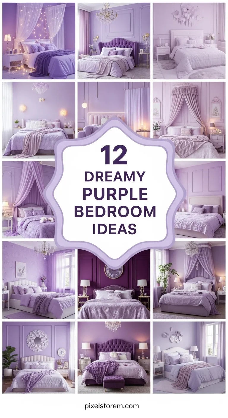 12 Dreamy Purple Bedroom Ideas for a Stylish, Cozy, and Relaxing Space