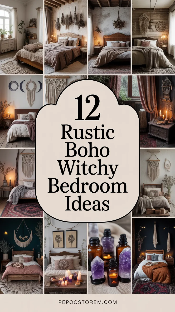 12 Rustic Boho Witchy Bedroom Ideas for a Magical and Cozy Space