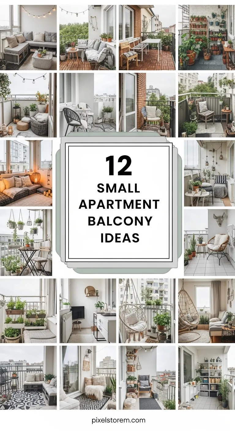 12 Small Apartment Balcony Ideas for a Cozy, Stylish, and Functional Outdoor Space