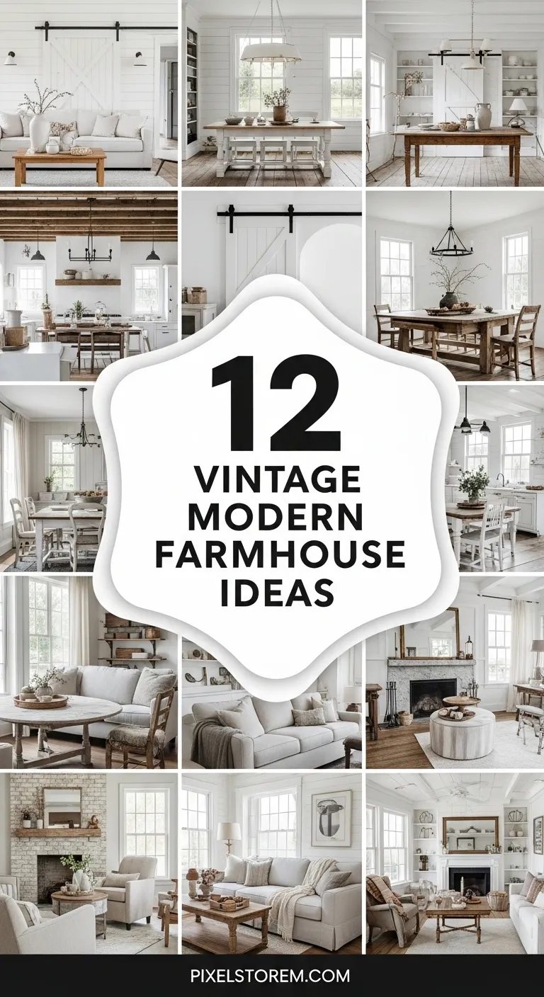 12 Vintage Modern Farmhouse Ideas for a Warm, Stylish, and Timeless Home