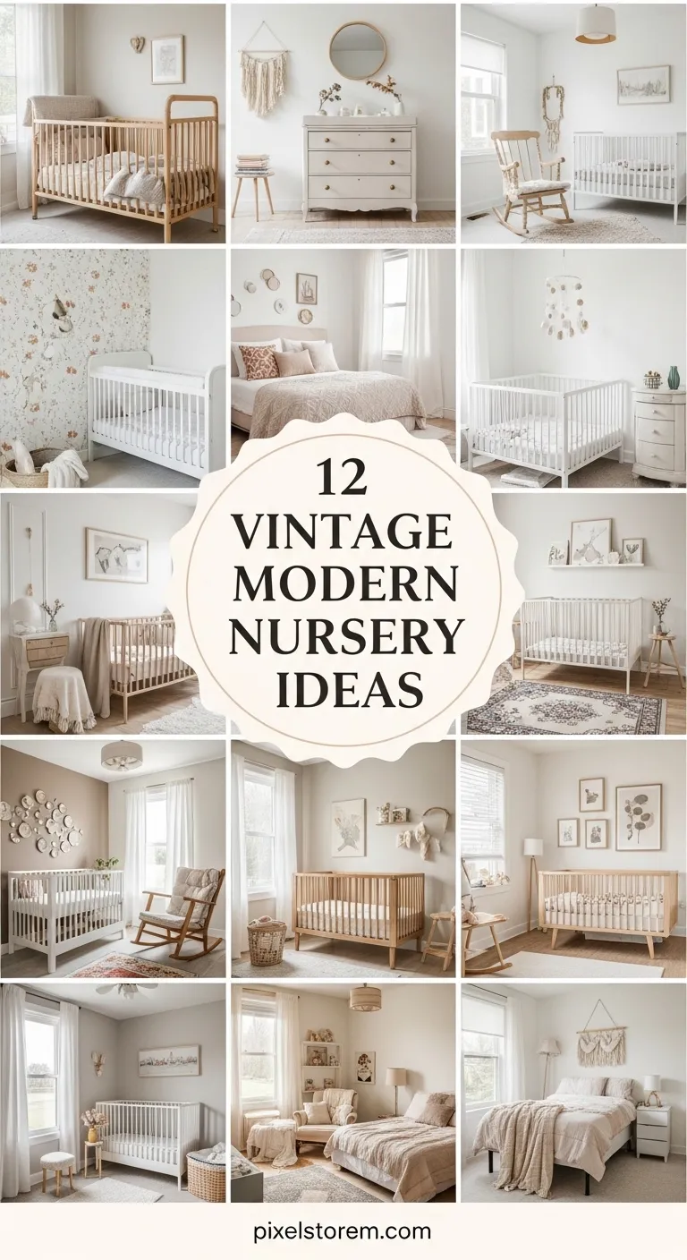 12 Vintage Modern Nursery Ideas for a Charming, Cozy, and Timeless Baby Room