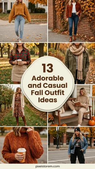 13 Adorable and Casual Fall Outfit Ideas