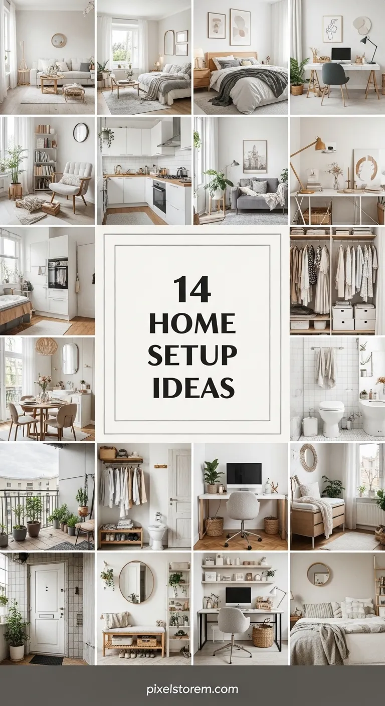 14 Home Setup Ideas for a Stylish, Comfortable, and Organized Living Space