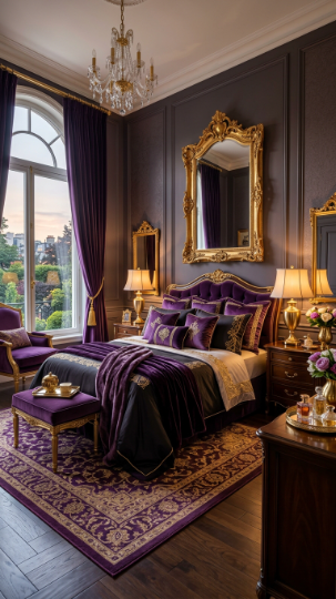 Purple and Gold Combination