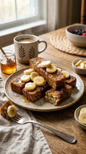 Banana Bread French Toast Sticks