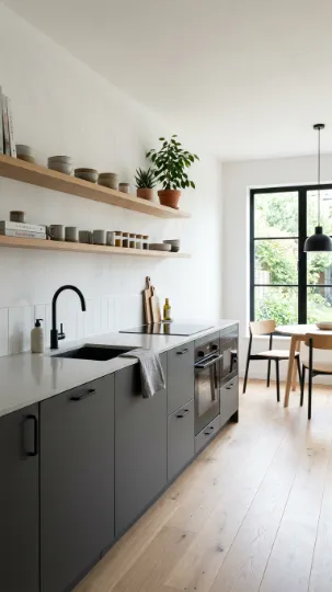Matte vs. Glossy Grey Cabinets
