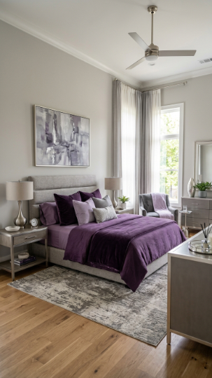 Purple with Grey Tones