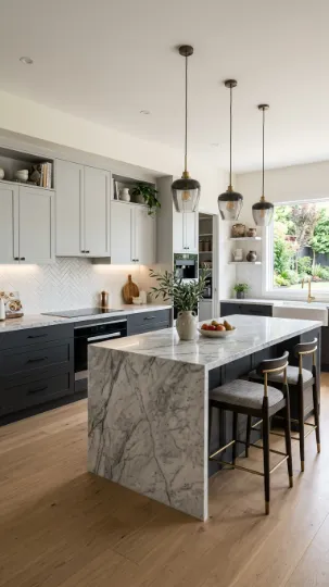 Two-Tone Grey Cabinets