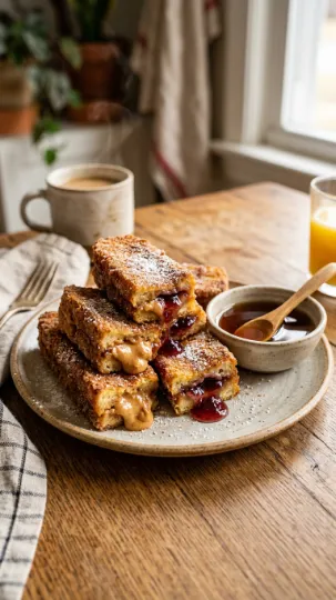 Peanut Butter & Jelly French Toast Sticks
