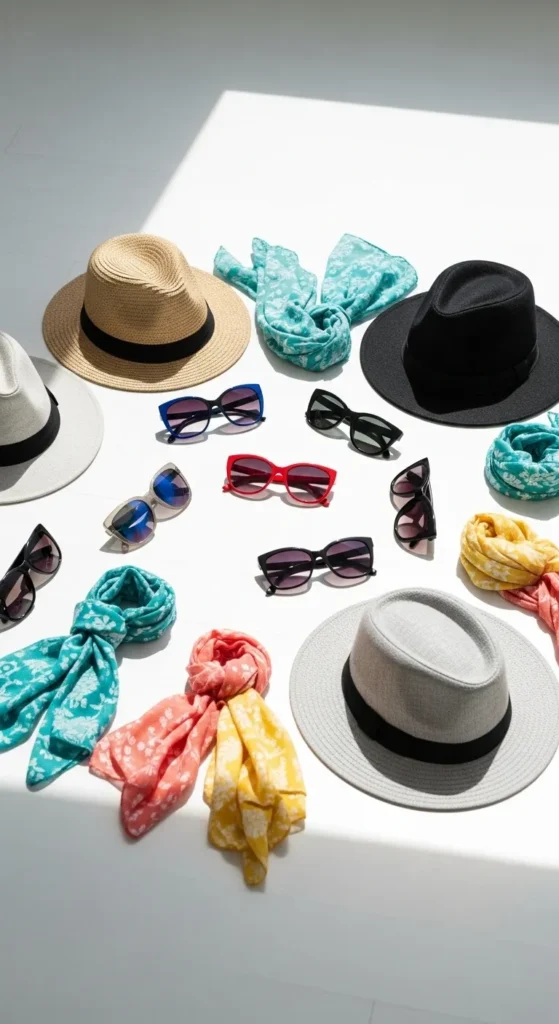 Add Sunglasses and Summer Accessories