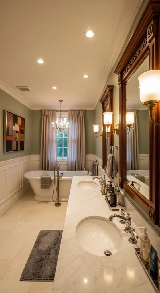 Balanced Lighting Bathroom