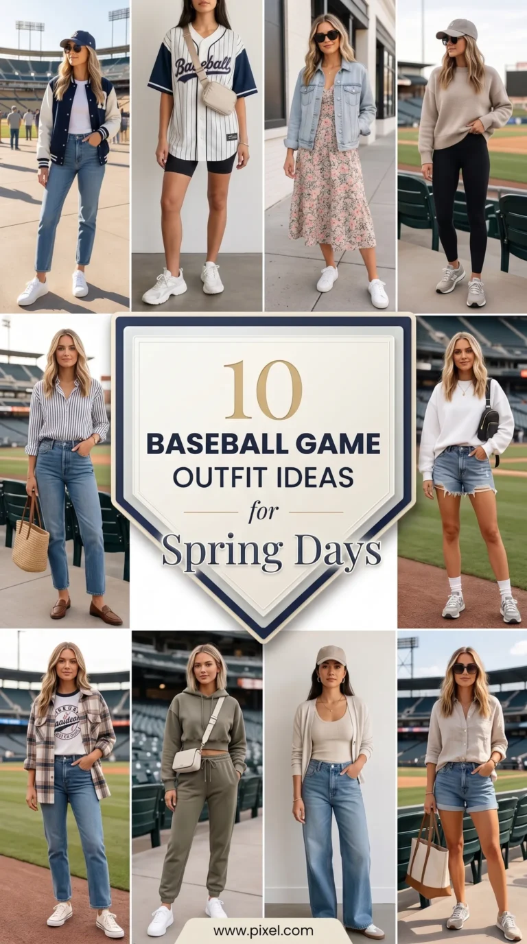 Baseball Game Outfit Ideas for Spring Days