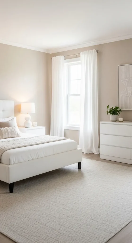 Beige and White Combination