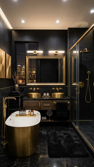 Black and Gold Contrast