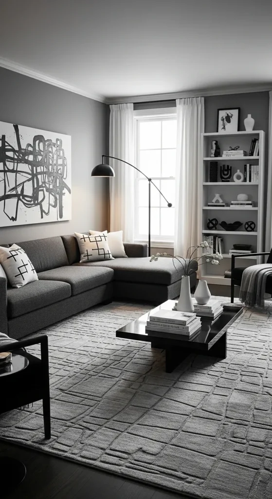 Black and Grey Monochrome Look