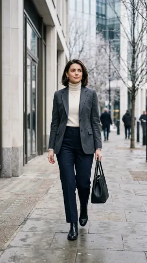  Blazer with Winter Layers