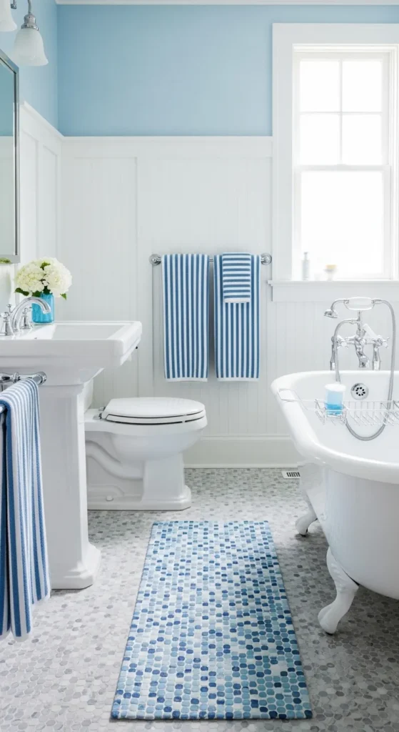 Blue and White Combination