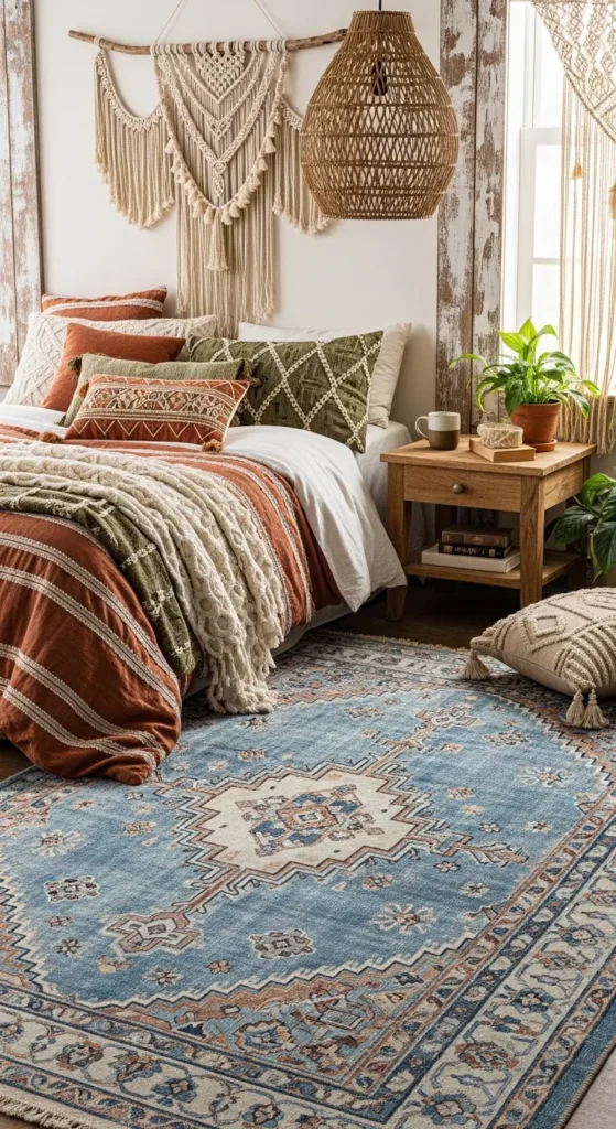 Boho Rug Bedroom