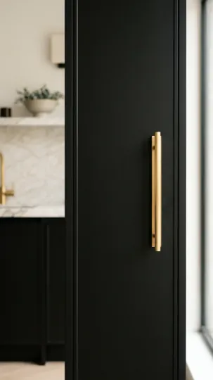 Bold Black Cabinets