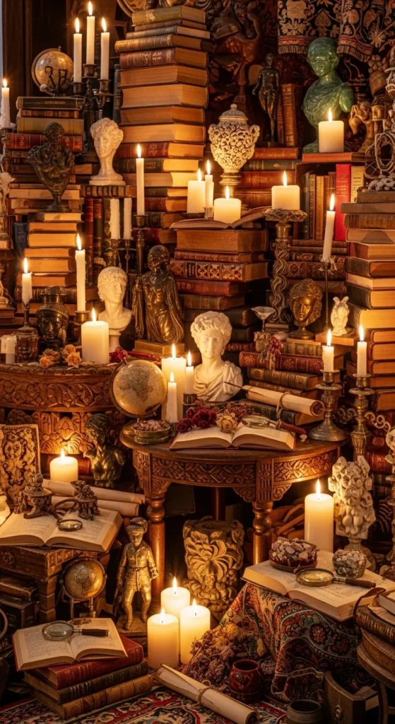 Books, Decor, and Layered Styling