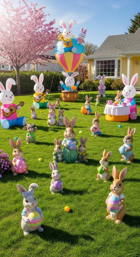 Bunny Lawn Figures