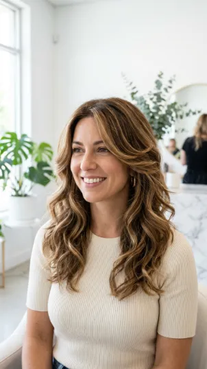 Butterfly Cut with Highlights