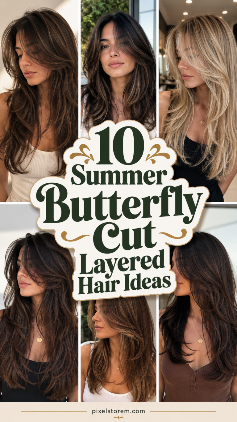 10 Summer Butterfly Cut Layered Hair Ideas for a Trendy Voluminous Look