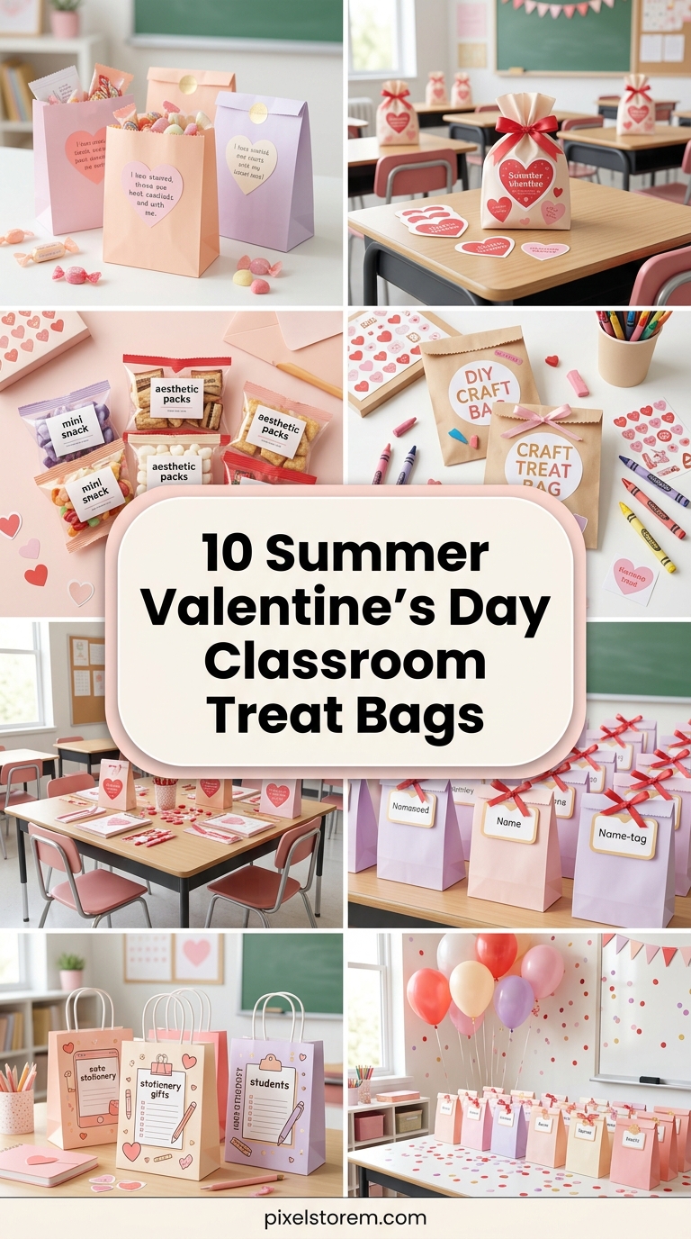 10 Summer Valentine’s Day Classroom Treat Bag Ideas for Kids