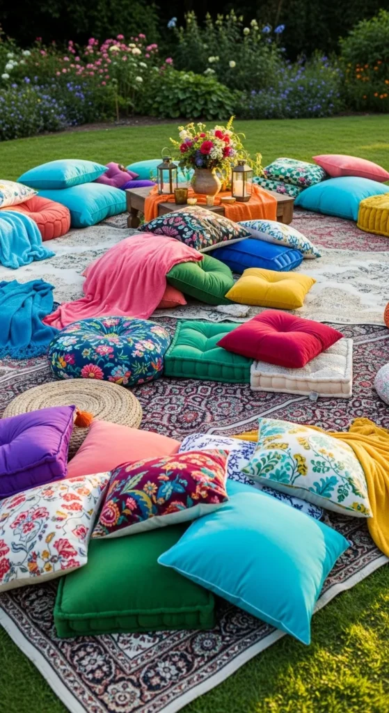 Colorful Cushion Seating